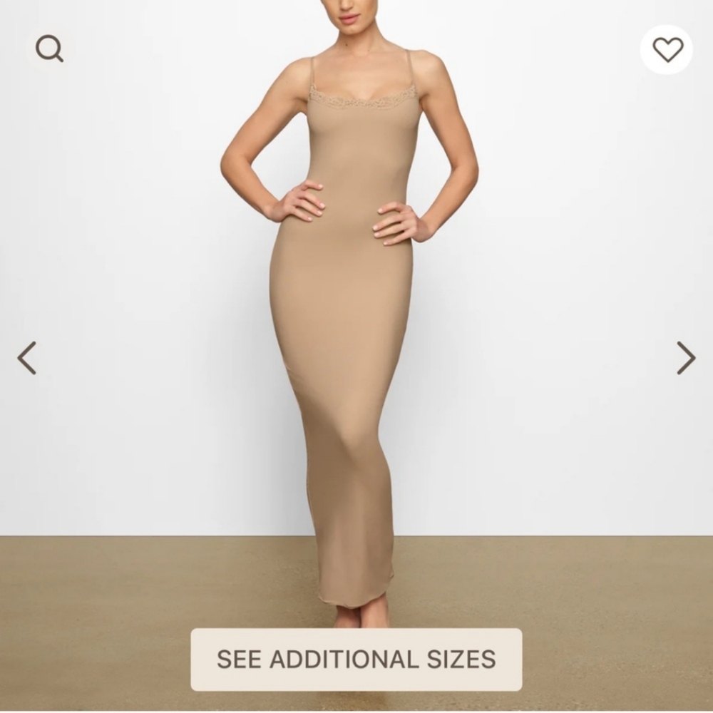 Skims Long Slip Dress